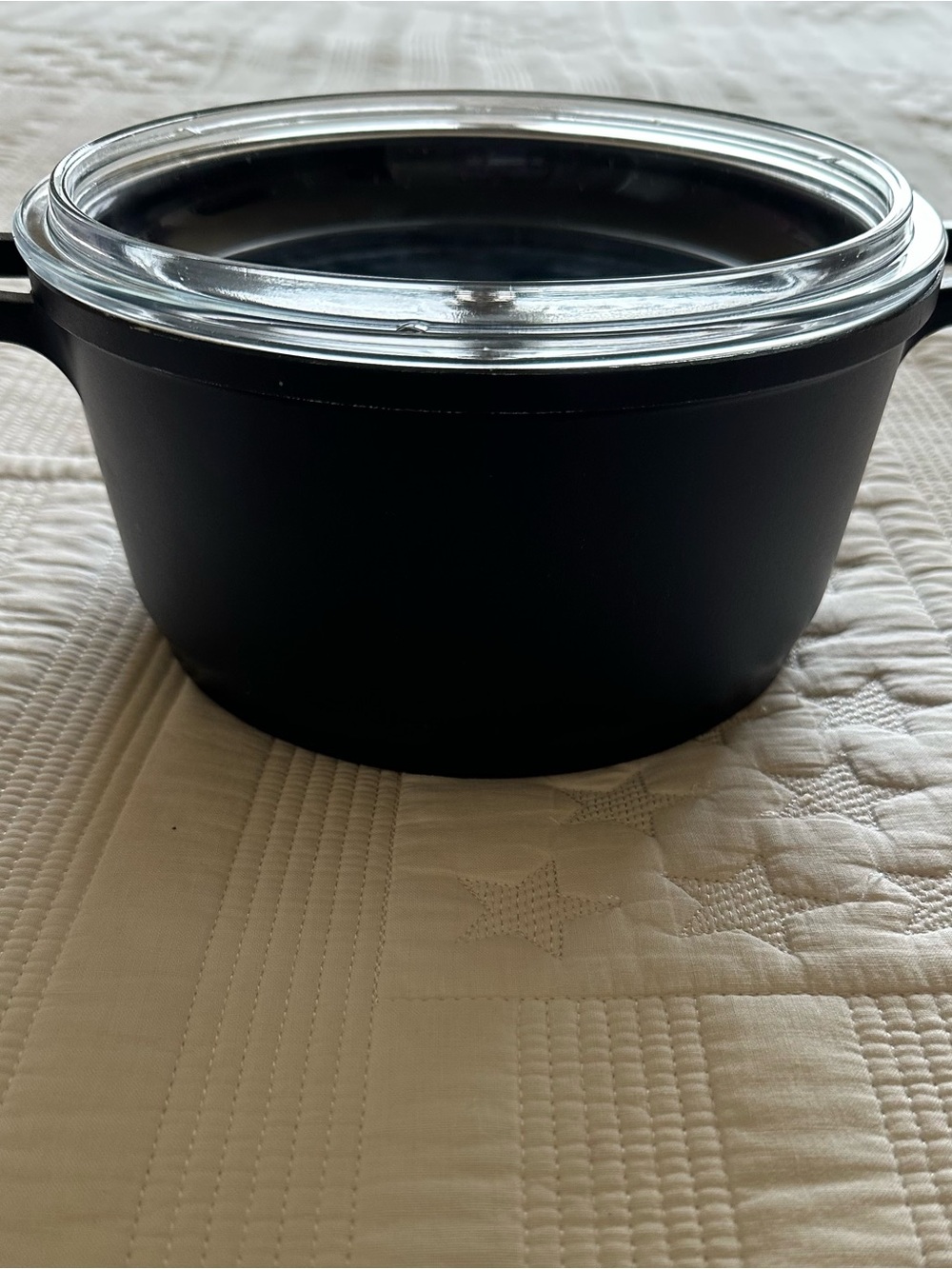 BergHoff Black Nonstick Cookware Pot with Glass Lid
